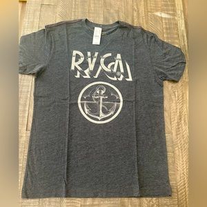 Charcoal RVCA Short Sleeved Tee